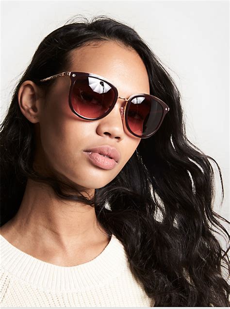 michael kors adrianna burgundy|Adrianna Bright Sunglasses .